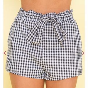 Gingham shorts